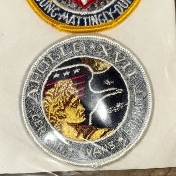 Kennedy Spaceport 🚀 🌎 USA 🇺🇸 Apollo Mission Patches NASA Made in USA 🇺🇸 RARE 80s - Picture 12 of 17